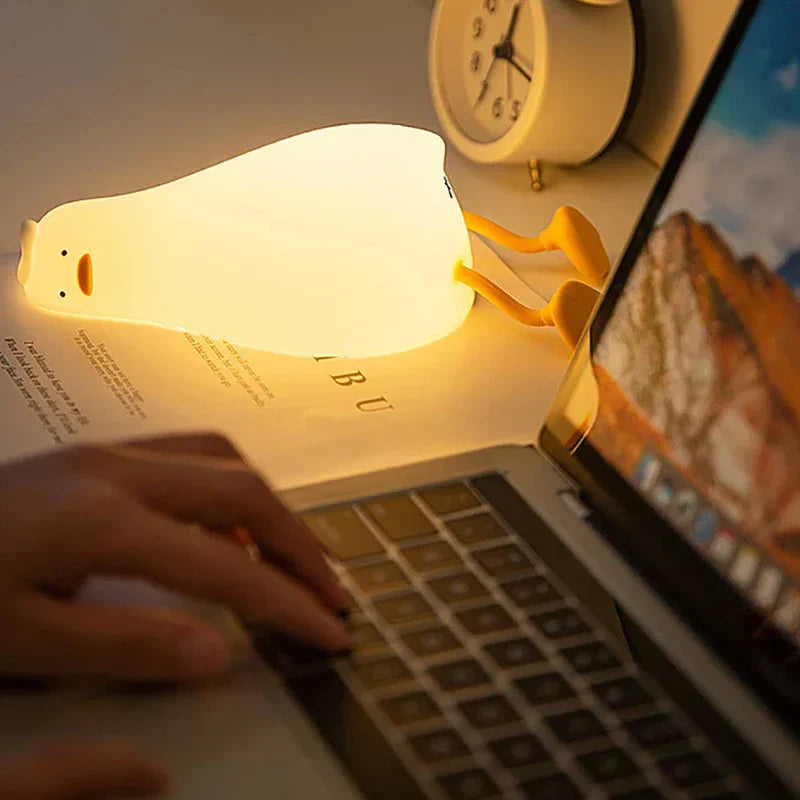 LumaDuck - dolce lampada a forma di anatra ricaricabile per notti accoglienti