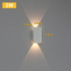 LumaShield Duo – Lampada da Parete LED Nera & Bianca