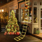 KerstLuxe Babbo Natale Scala LED Illuminazione d'Atmosfera – 1M / 3M Luce a Stringa USB