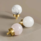 Maniglie in Ottone Marmo Neriah