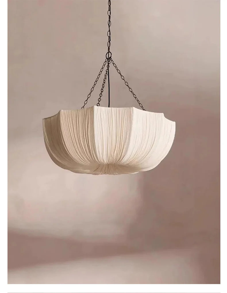 KumoWabi Lampada a Sospensione in Tessuto Giapponese Wabi-Sabi