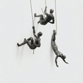 Scultura da Parete Decorativa Figure Arrampicata