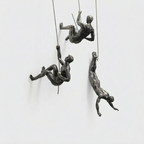 Scultura da Parete Decorativa Figure Arrampicata
