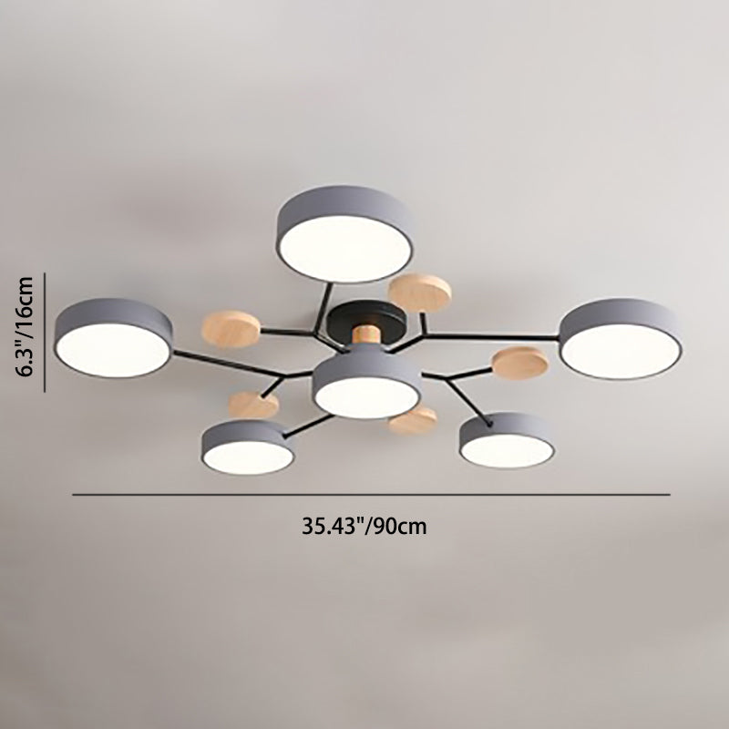 Lampada da soffitto LED Scandinavian Branch - Dimmerabile