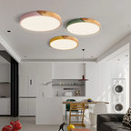 Lampada da soffitto LED in legno scandinavo – Design moderno a incasso per un'atmosfera accogliente