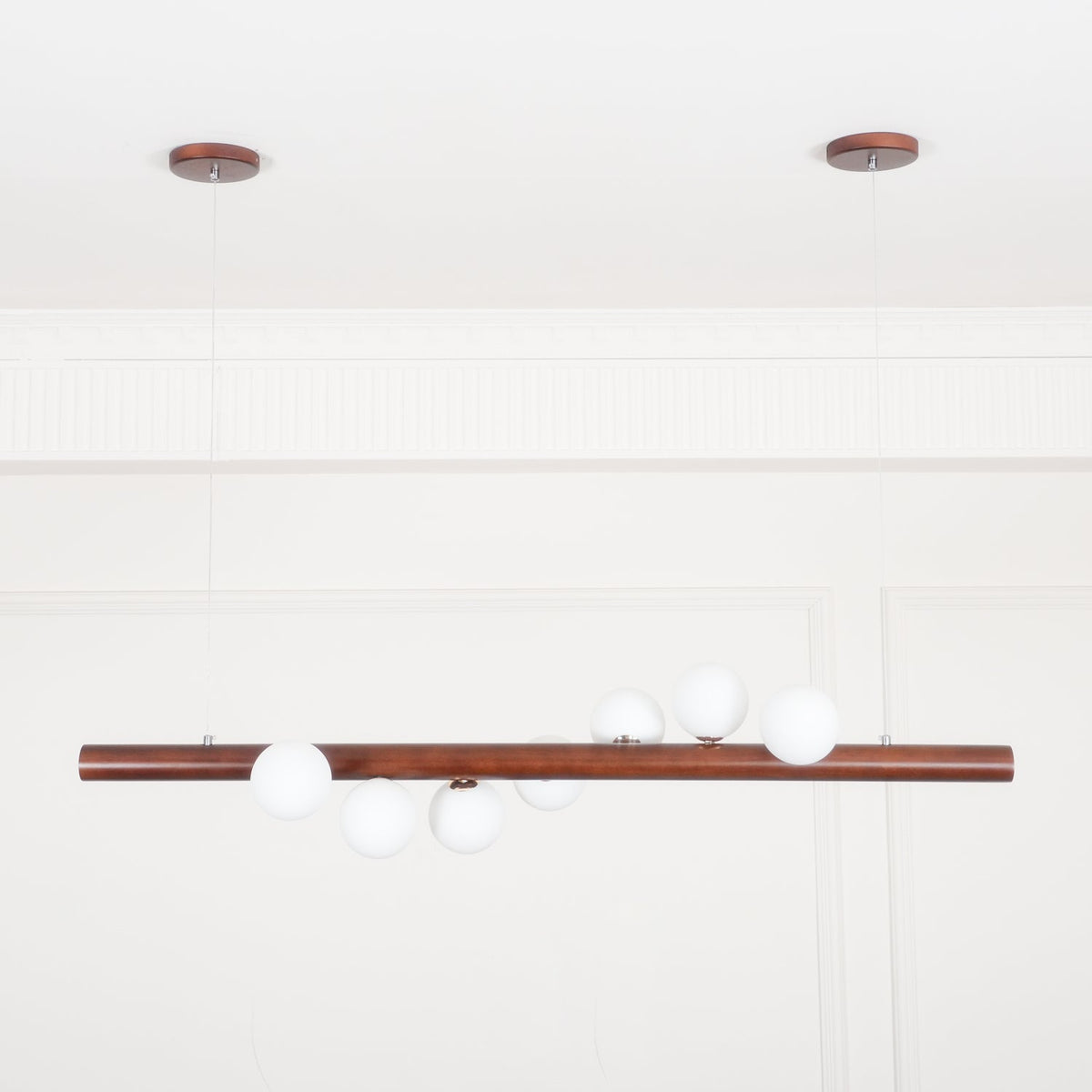 Lampada a sospensione in legno scandinavo