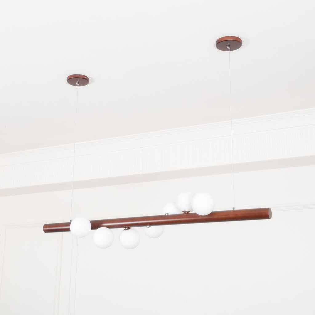 Lampada a sospensione in legno scandinavo
