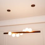 Lampada a sospensione in legno scandinavo