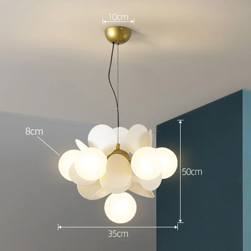NatureGlow Lampadario a Rami Colorati