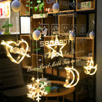 SantaGlow Illuminazione LED per Finestra con Ventosa
