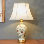AmeriArt Lampada da Tavolo in Ceramica Dipinta a Mano