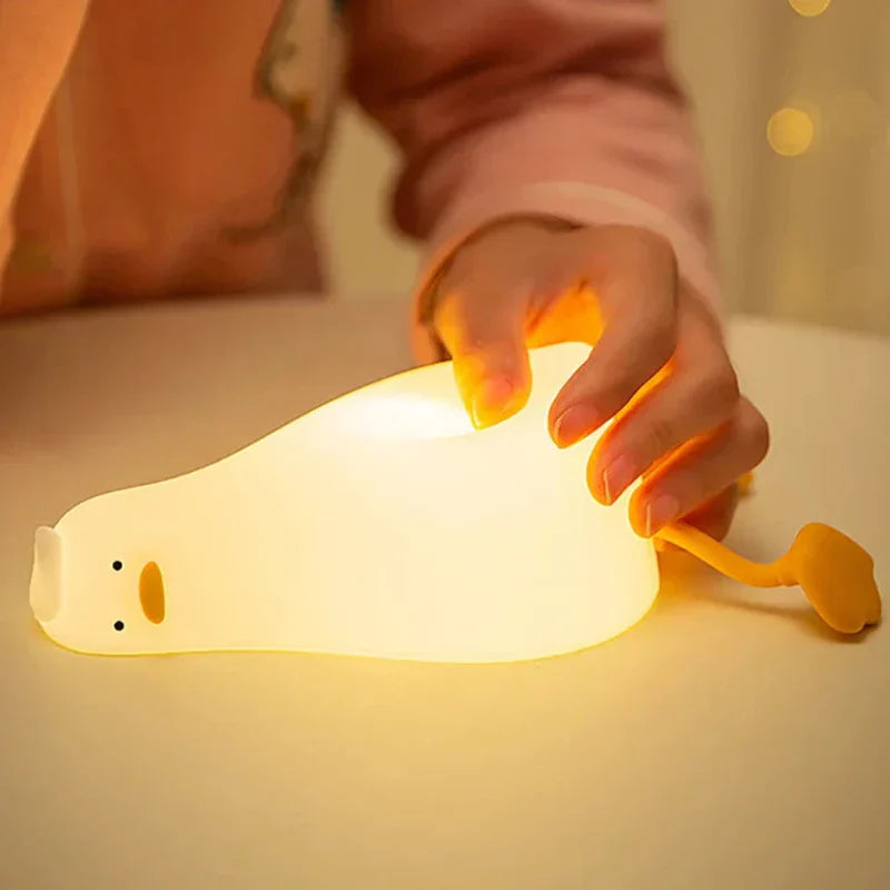 LumaDuck - dolce lampada a forma di anatra ricaricabile per notti accoglienti