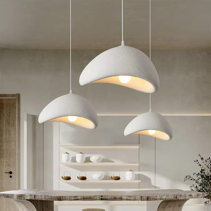 WabiGlow – Lampada a sospensione LED Wabi Sabi moderna per soggiorno, sala da pranzo e camera da letto