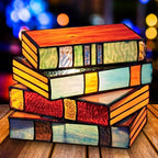 BookGlow - Lampada da tavolo creativa a forma di libro con illuminazione regolabile