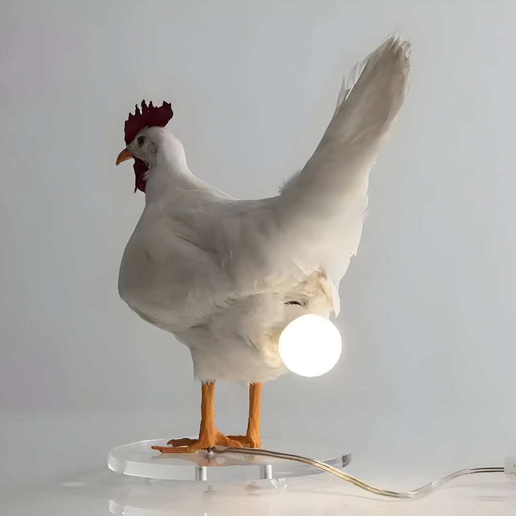 ChickGlow Luce – LED Notturna da Tavolo a Forma di Gallina
