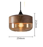 RusticLuxe Light - Lampada a sospensione vintage in legno