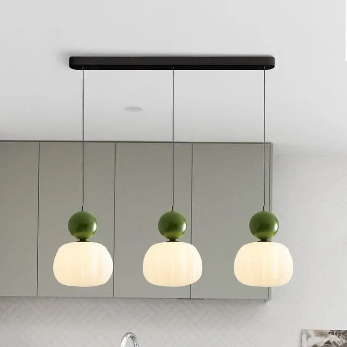 Lampada a Sospensione Art Deco Glarefusion Cream