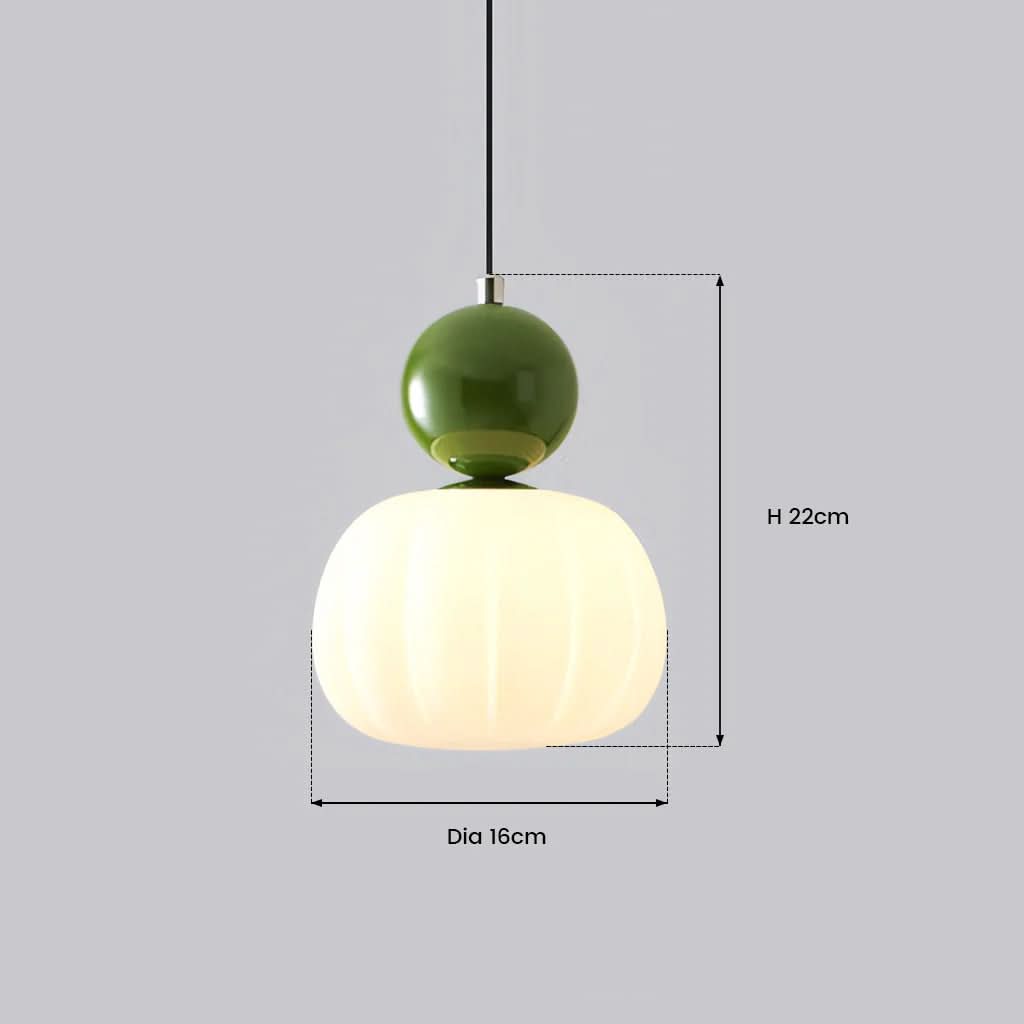 Lampada a Sospensione Art Deco Glarefusion Cream