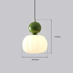 Lampada a Sospensione Art Deco Glarefusion Cream