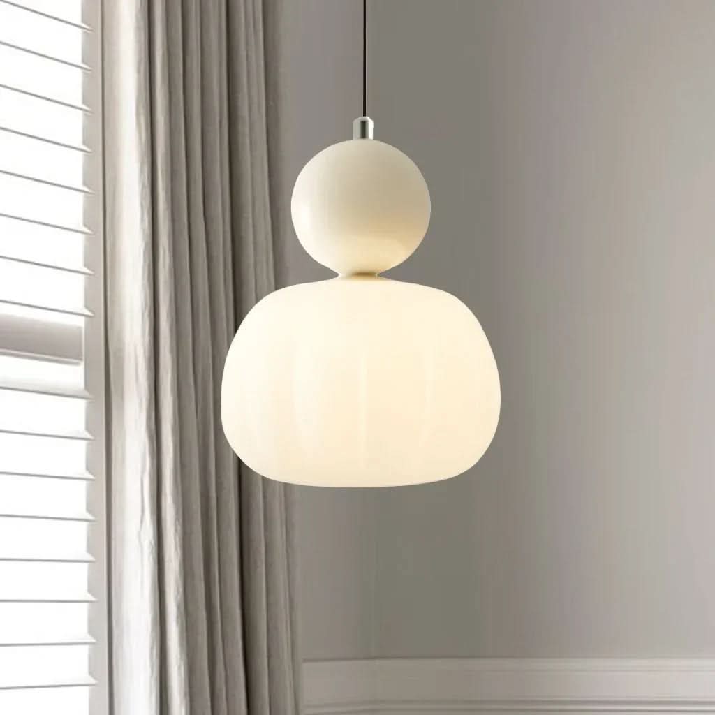 Lampada a Sospensione Art Deco Glarefusion Cream