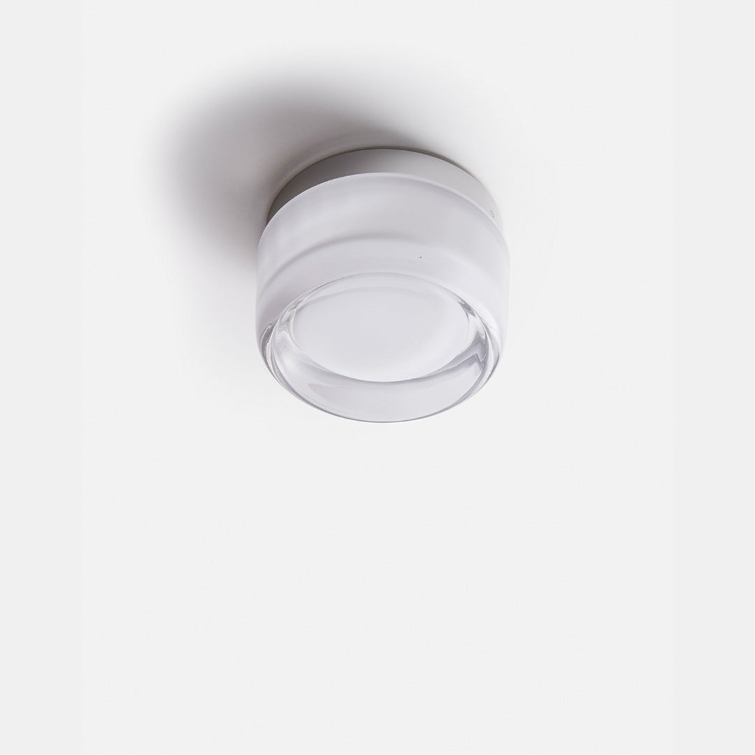 Lampada da parete in vetro compatta