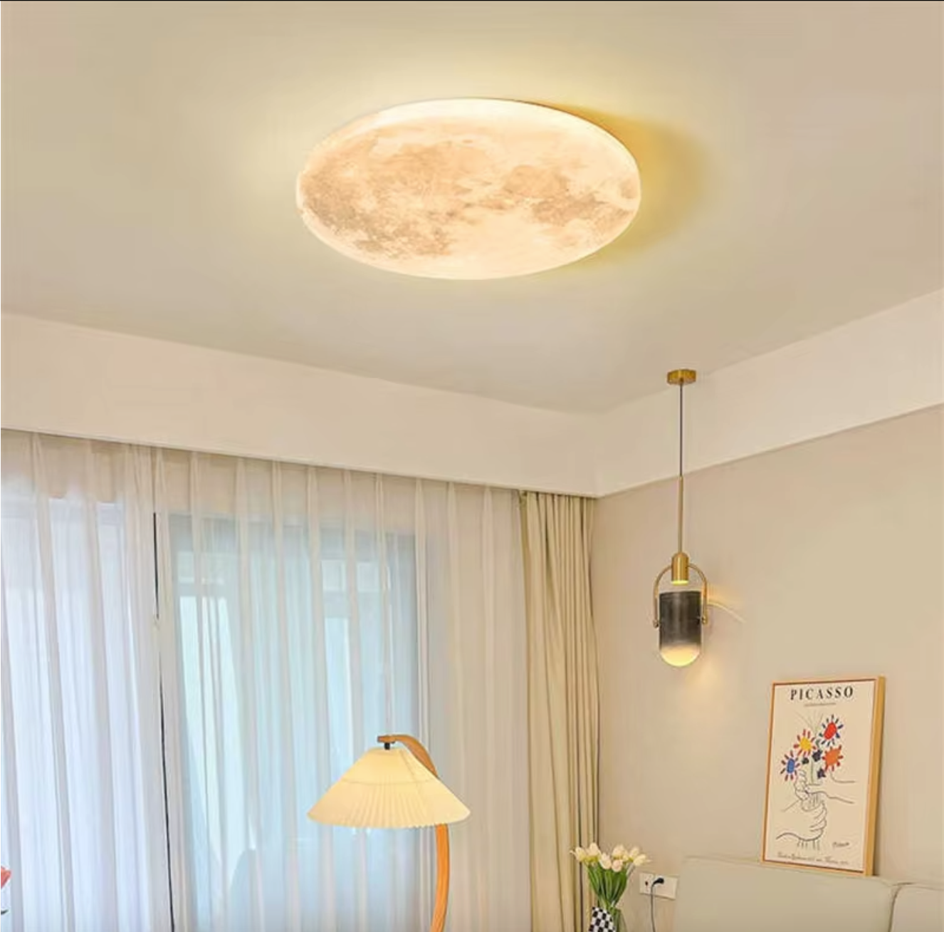 MoonAura Lampada da Soffitto LED