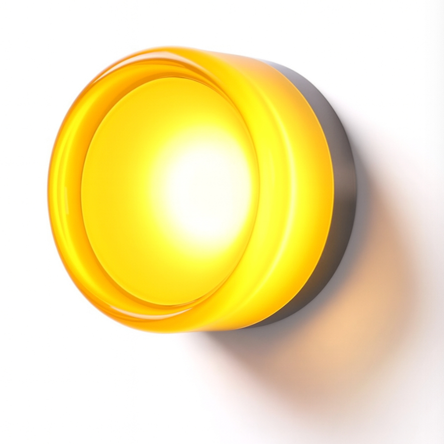Applique da Parete Rotonda in Vetro Moderno LED 1 Luce