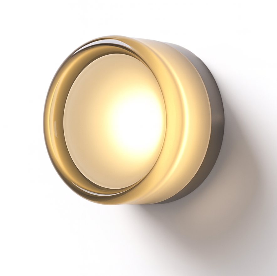 Applique da Parete Rotonda in Vetro Moderno LED 1 Luce