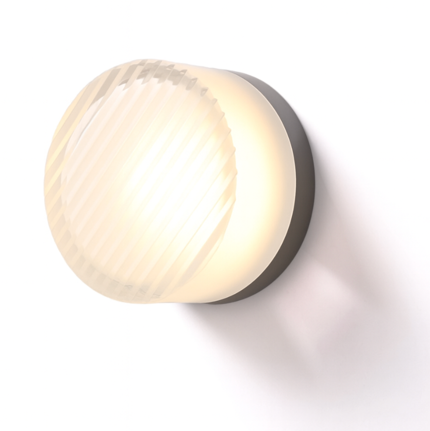 Applique da Parete Rotonda in Vetro Moderno LED 1 Luce
