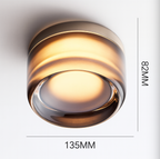 Applique a parete LED 1 luce in acrilico Nordic Dimple