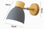 Applique a parete LED in legno a cono moderno minimalista | 1 luce
