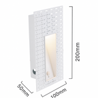Applique LED da parete senza cornice in acciaio inossidabile Nordic 1 luce