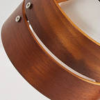 Lampada Clip Regolabile Retro in Legno e Metallo per Scrivania