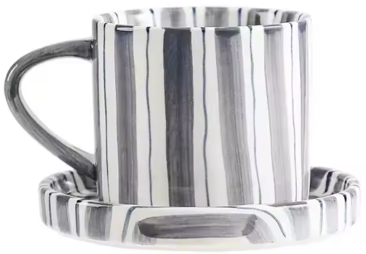 Tazza e piattino in ceramica Henrik