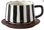 Tazza e piattino in ceramica Henrik