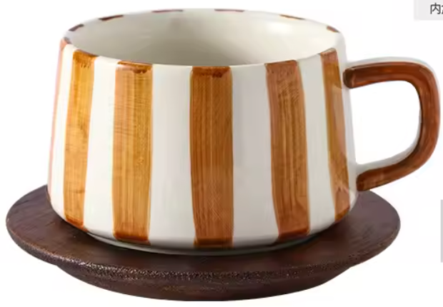 Tazza e piattino in ceramica Henrik