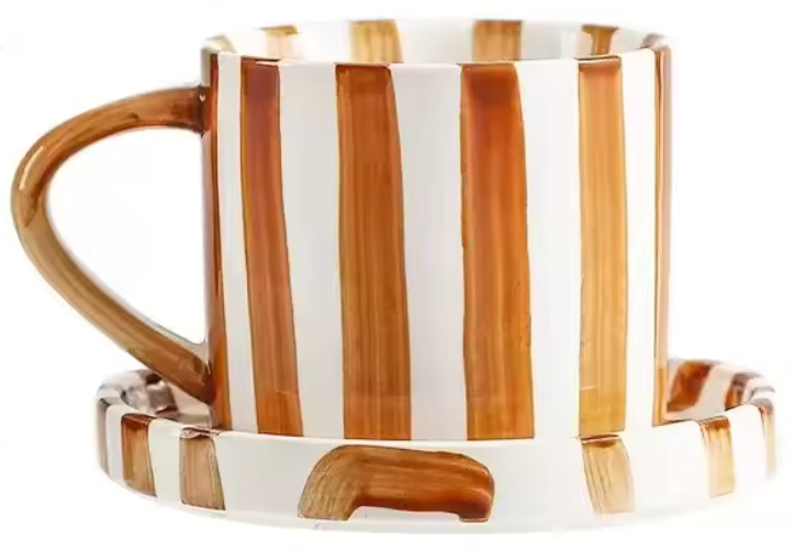 Tazza e piattino in ceramica Henrik