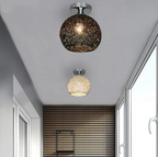 Lampada da soffitto a globo in metallo moderna