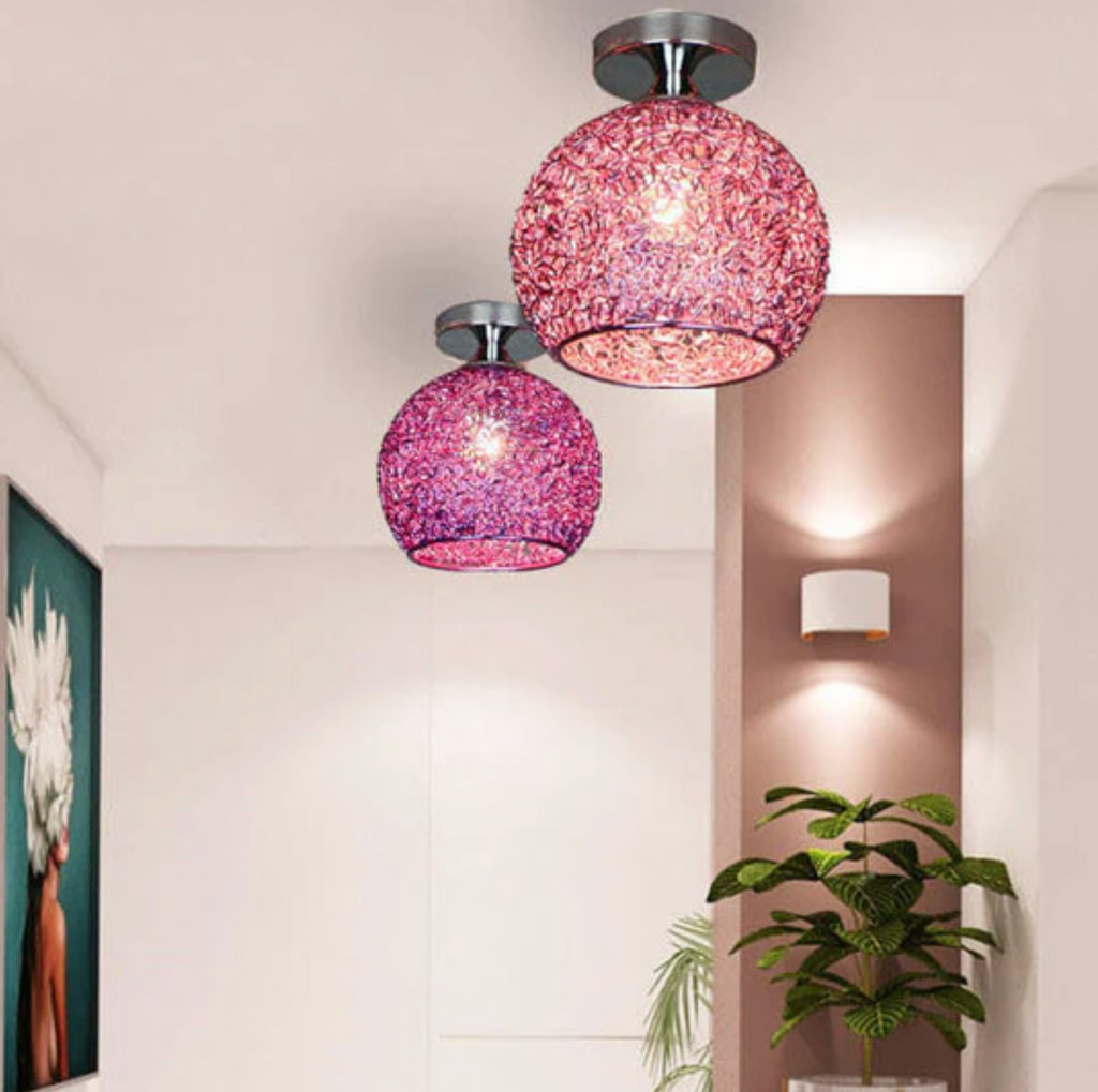 Lampada da soffitto a globo in metallo moderna