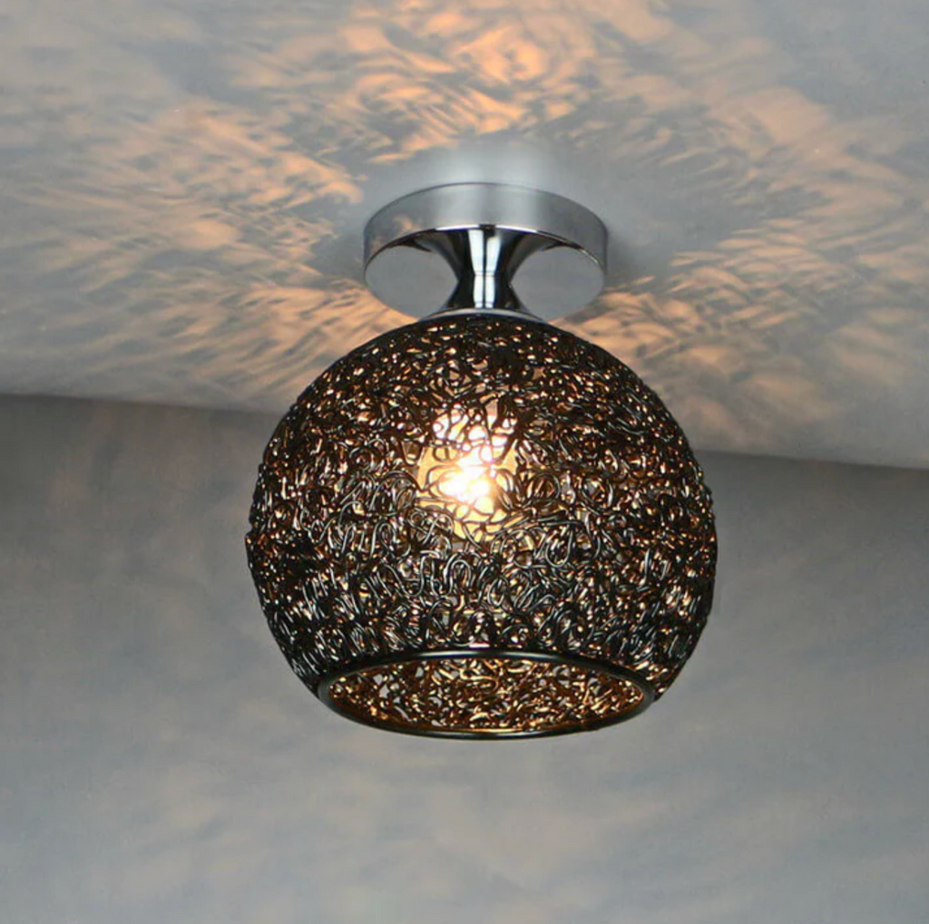 Lampada da soffitto a globo in metallo moderna