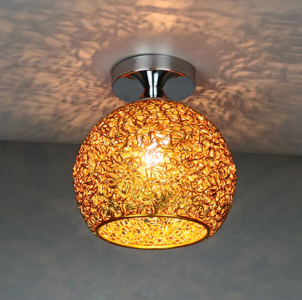 Lampada da soffitto a globo in metallo moderna