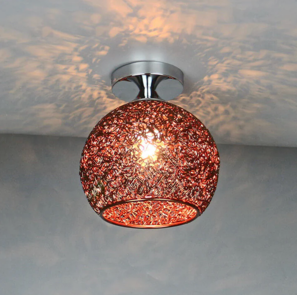 Lampada da soffitto a globo in metallo moderna