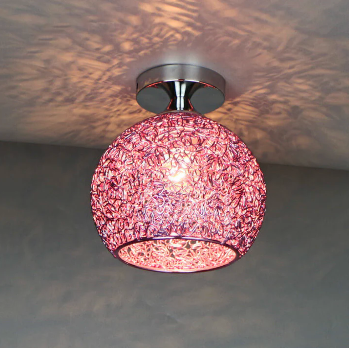 Lampada da soffitto a globo in metallo moderna