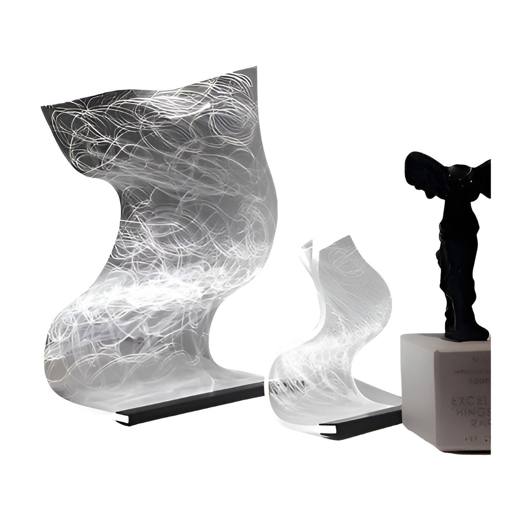 Lampada da tavolo in acrilico – Elegante e senza tempo con illuminazione LED | Lampada decorativa per la casa