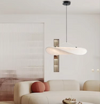 Lampadario in Seta Stile Japandi