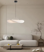 Lampadario in Seta Stile Japandi