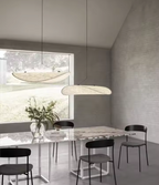 Lampadario in Seta Stile Japandi