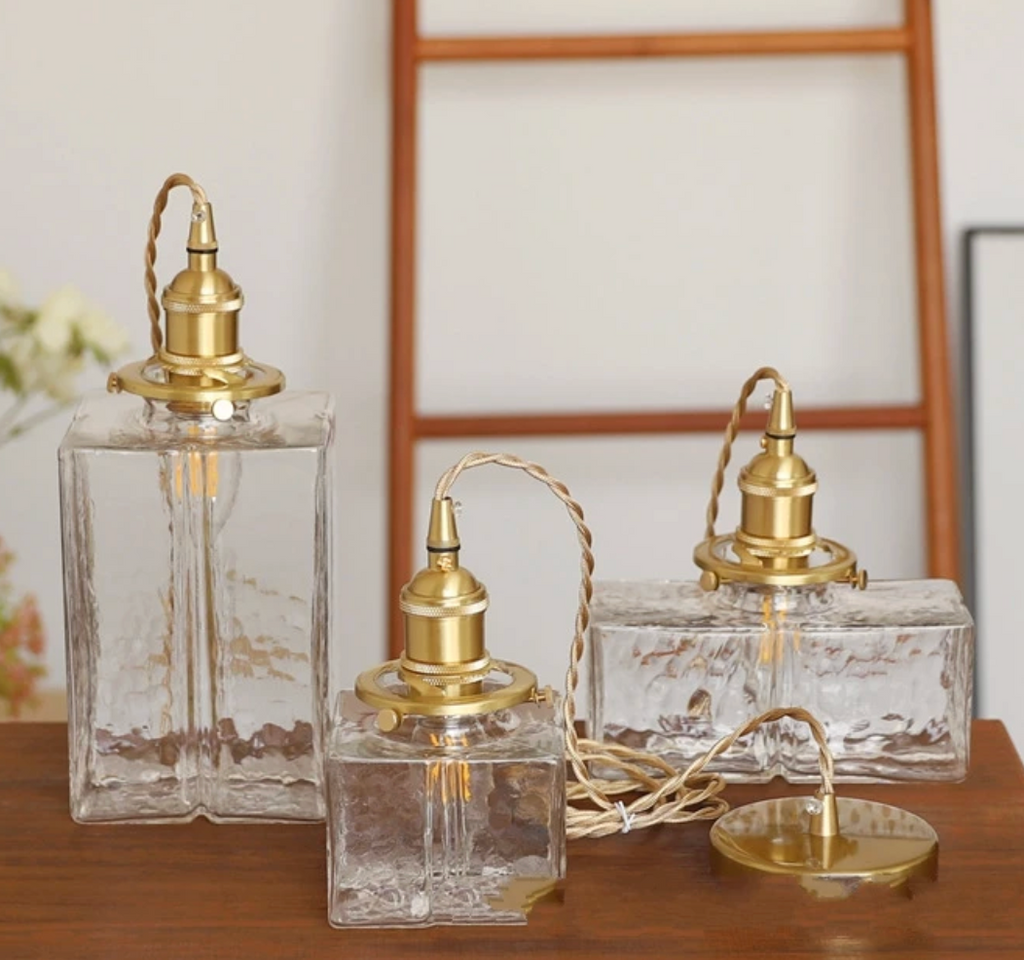 Fatima - Lampada a Sospensione Retro Moderna in Vetro