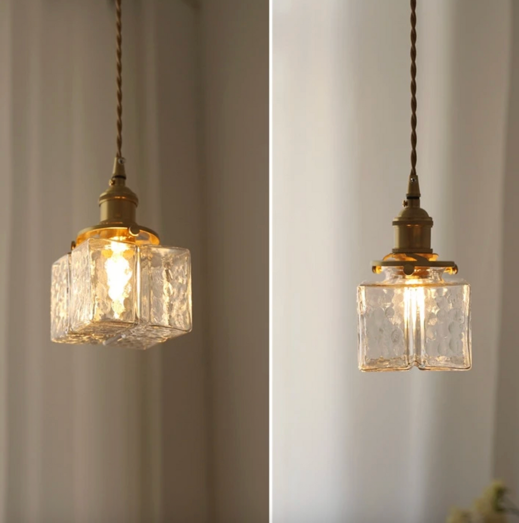 Fatima - Lampada a Sospensione Retro Moderna in Vetro