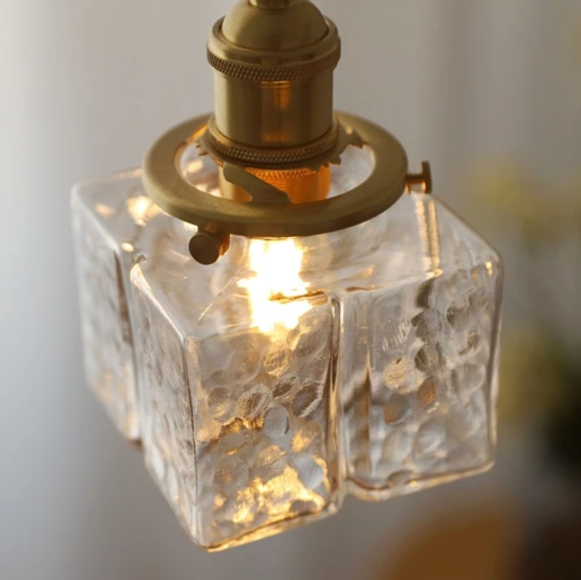Fatima - Lampada a Sospensione Retro Moderna in Vetro